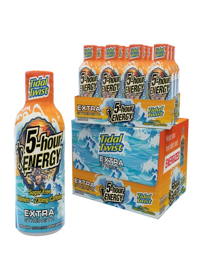 5-hour ENERGY مشروب الطاقة "5-Hour Energy Extra Strength Shots" بنكهة "Tidal Twist"، 24 عبوة (1.93 أونصة سائلة) - Image 1